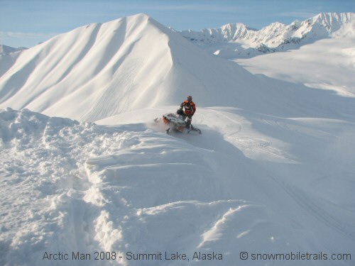 Arctic Man 2008 - Hoo Doo Mountains Summit Lake, Alaska  snowmobiletrails.com