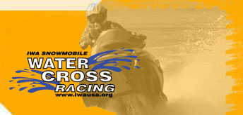 Snowmobile Water Cross Racing