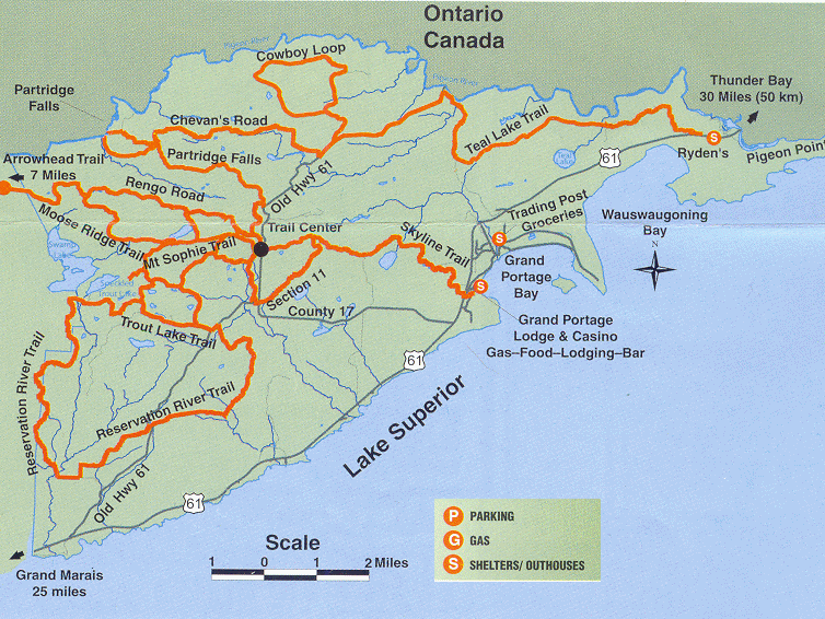 Grand Portage Snowmobiling and Snowmobile Trail Maps